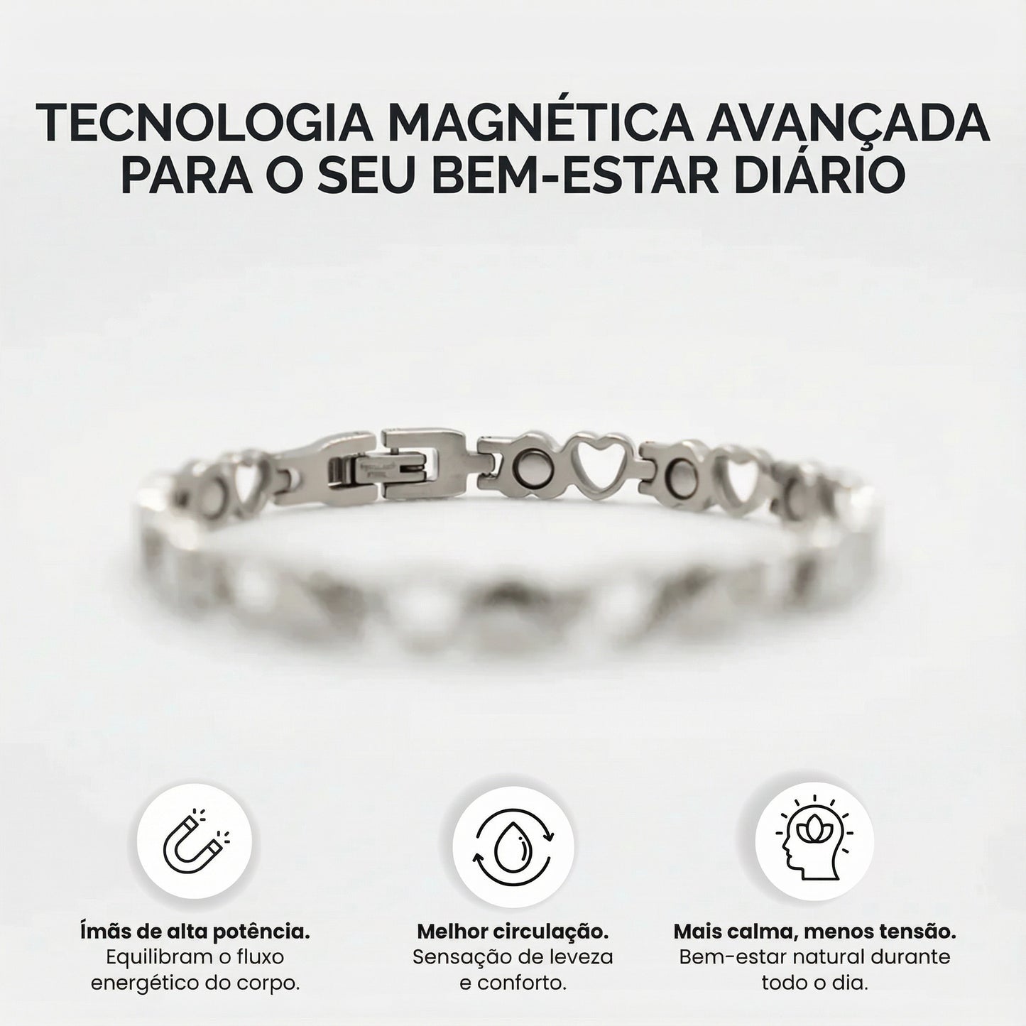 Pulseira Magnética Seluna — Bem-estar e equilíbrio diário